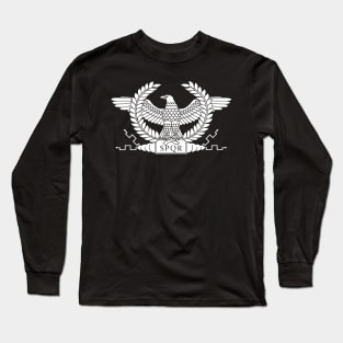 Roman White Eagle Long Sleeve T-Shirt